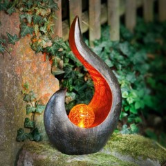Садовая фигура "Пламя" со светодиодами, 25х13х44 см